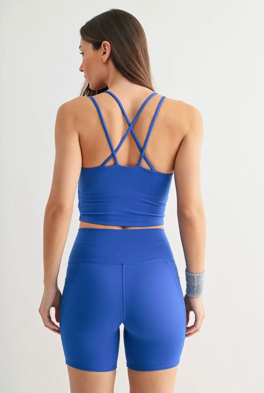 Venice Cloud Criss-Cross Sports Bra